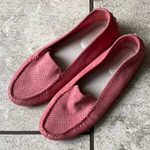 Sperry Women's Pink Suede Slip-On Loafers